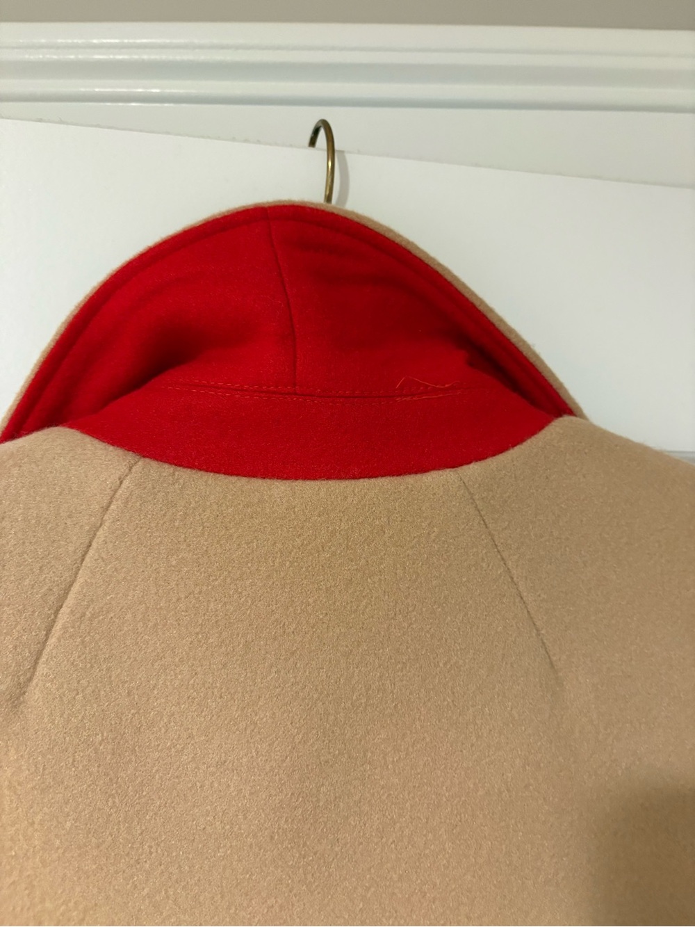 Topshop Camel Single-Button Wool-Blend Long Coat - Picture 6 of 6